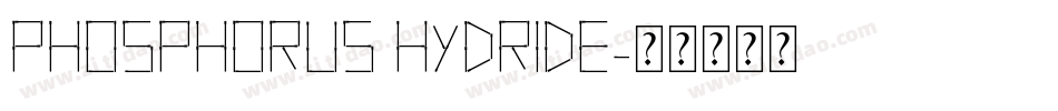 Phosphorus Hydride字体转换